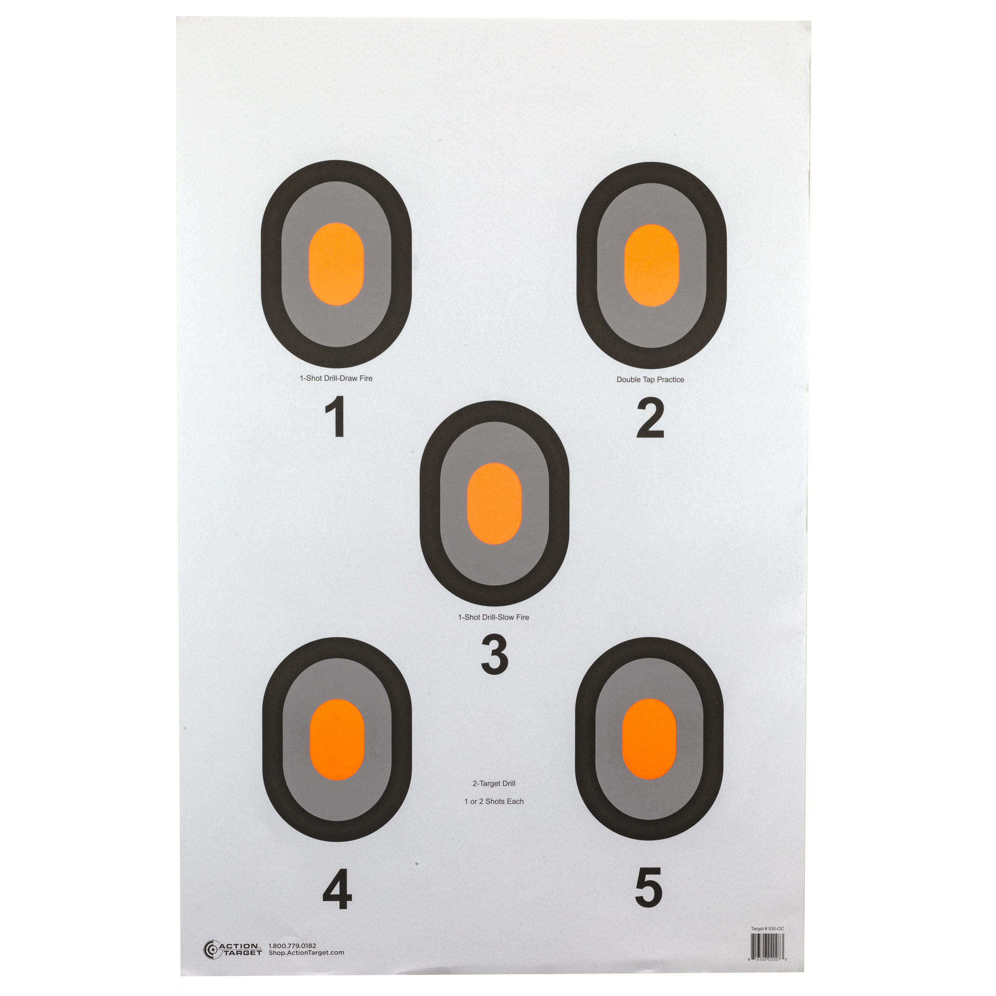 ACTION TARGET ORG CENTER 5 BLSEYE 100PK