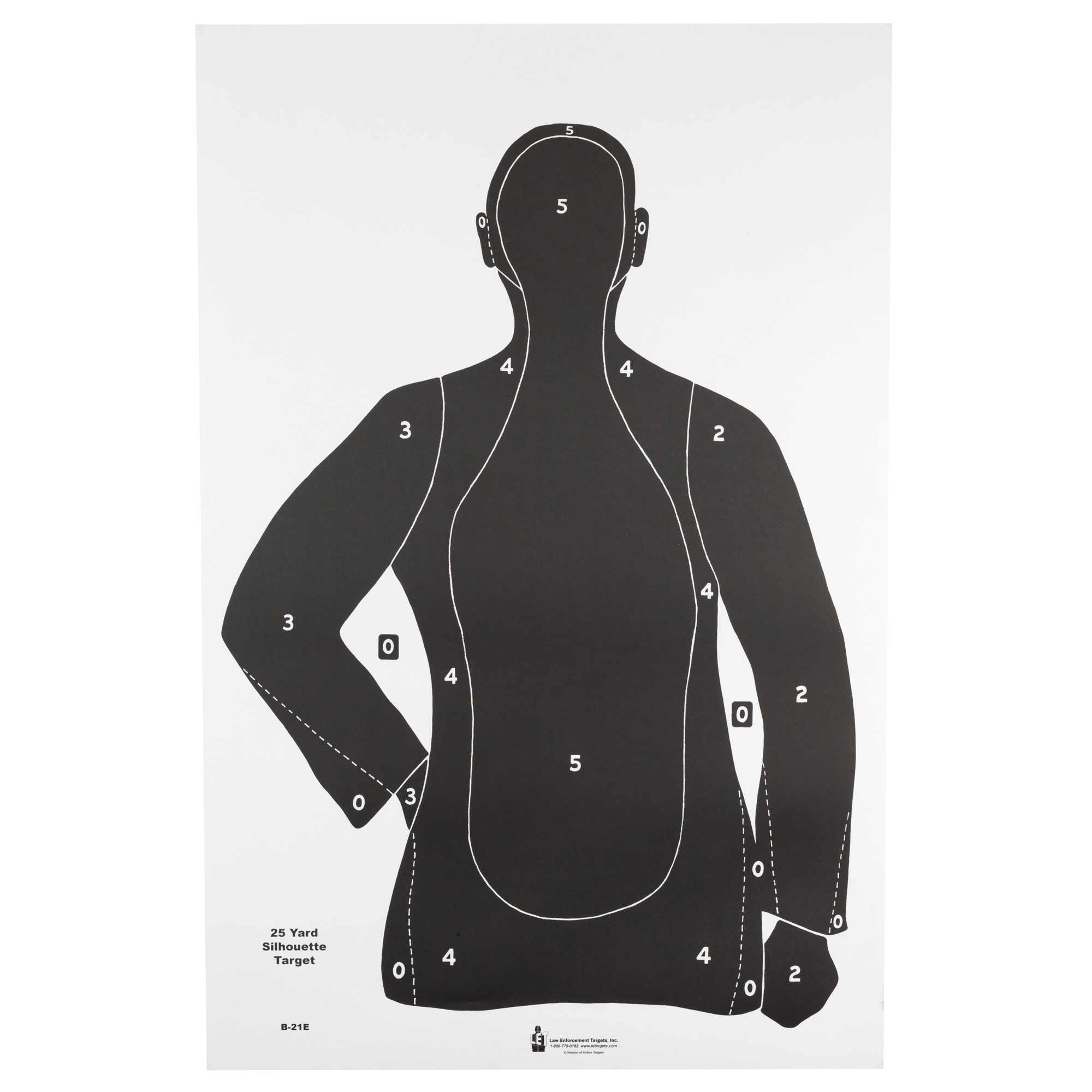 ACTION TARGET B 21E BLK 100PK
