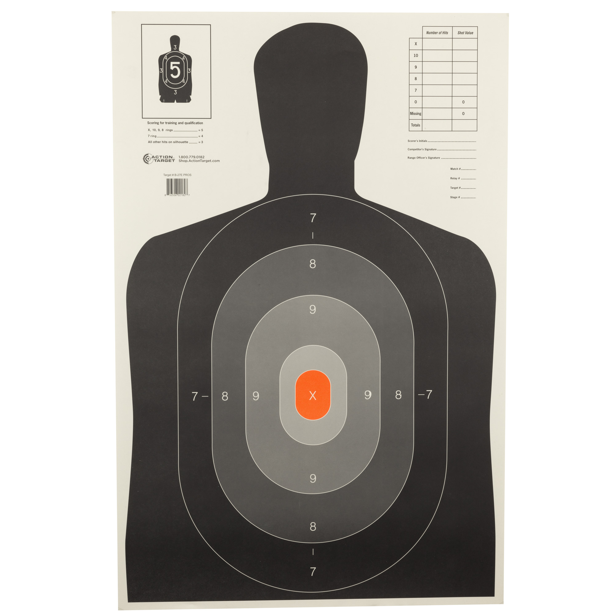 ACTION TARGET B27E PROS 100PK