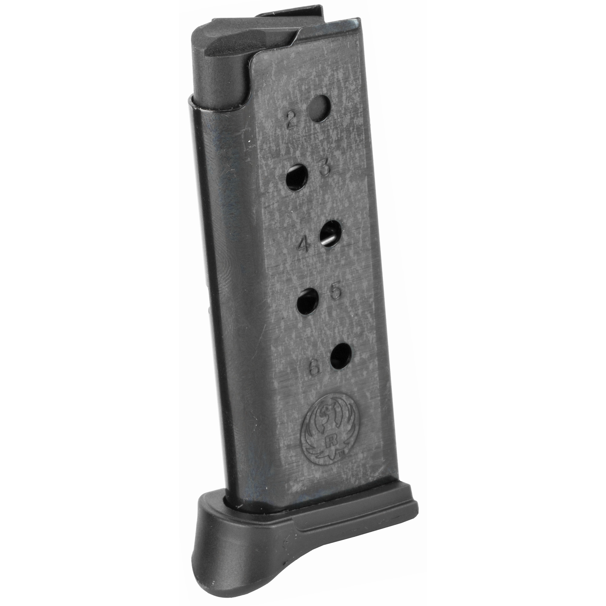 RUGER HANDGUN MAGAZINE LCP 380ACP 6RD BL W/EXT