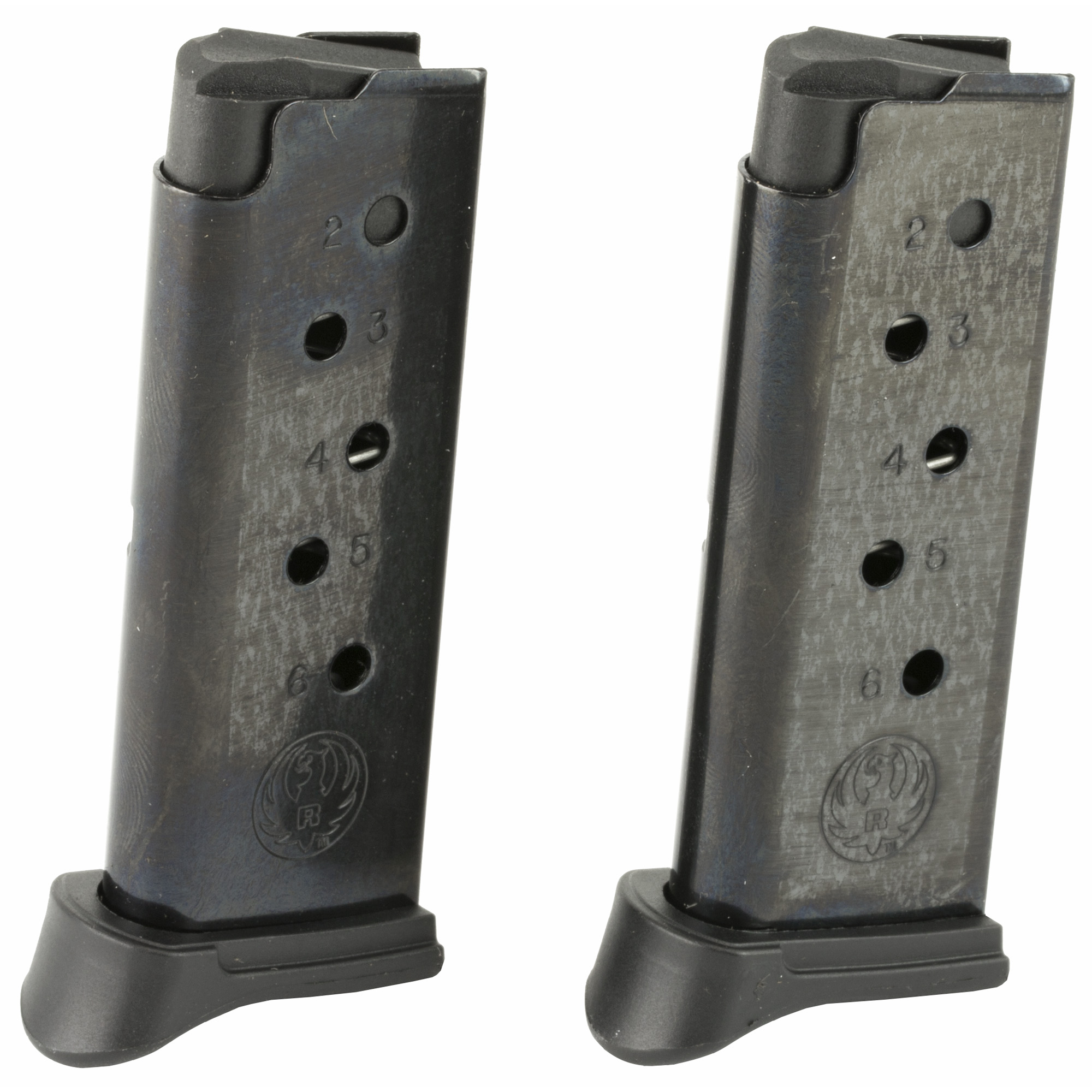 RUGER HANDGUN MAGAZINE LCP 380ACP 6RD BL W/EX 2PK