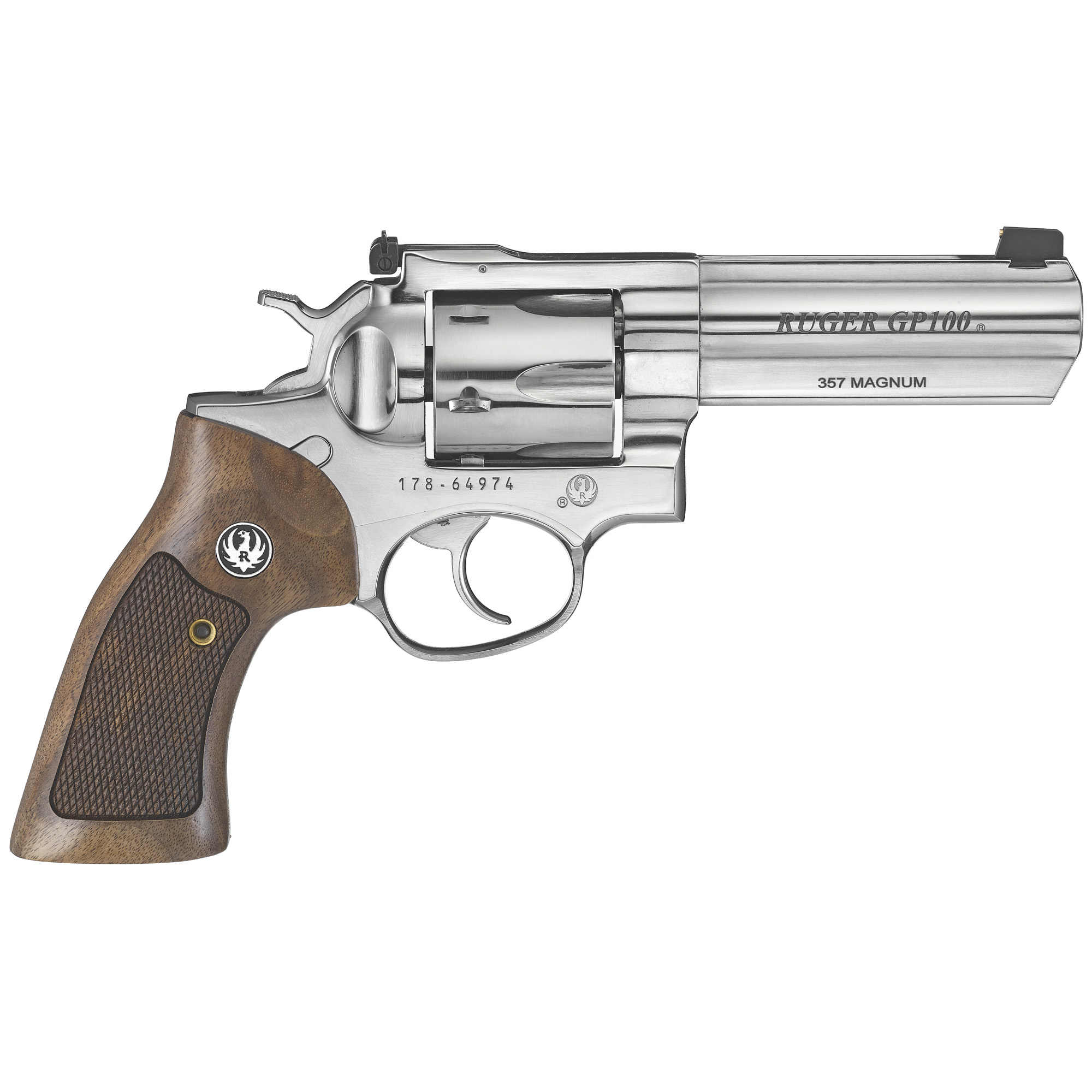 RUGER GP100 Double Action Revolver 357 Magnum Revolver 4.2" STS 6RD HP