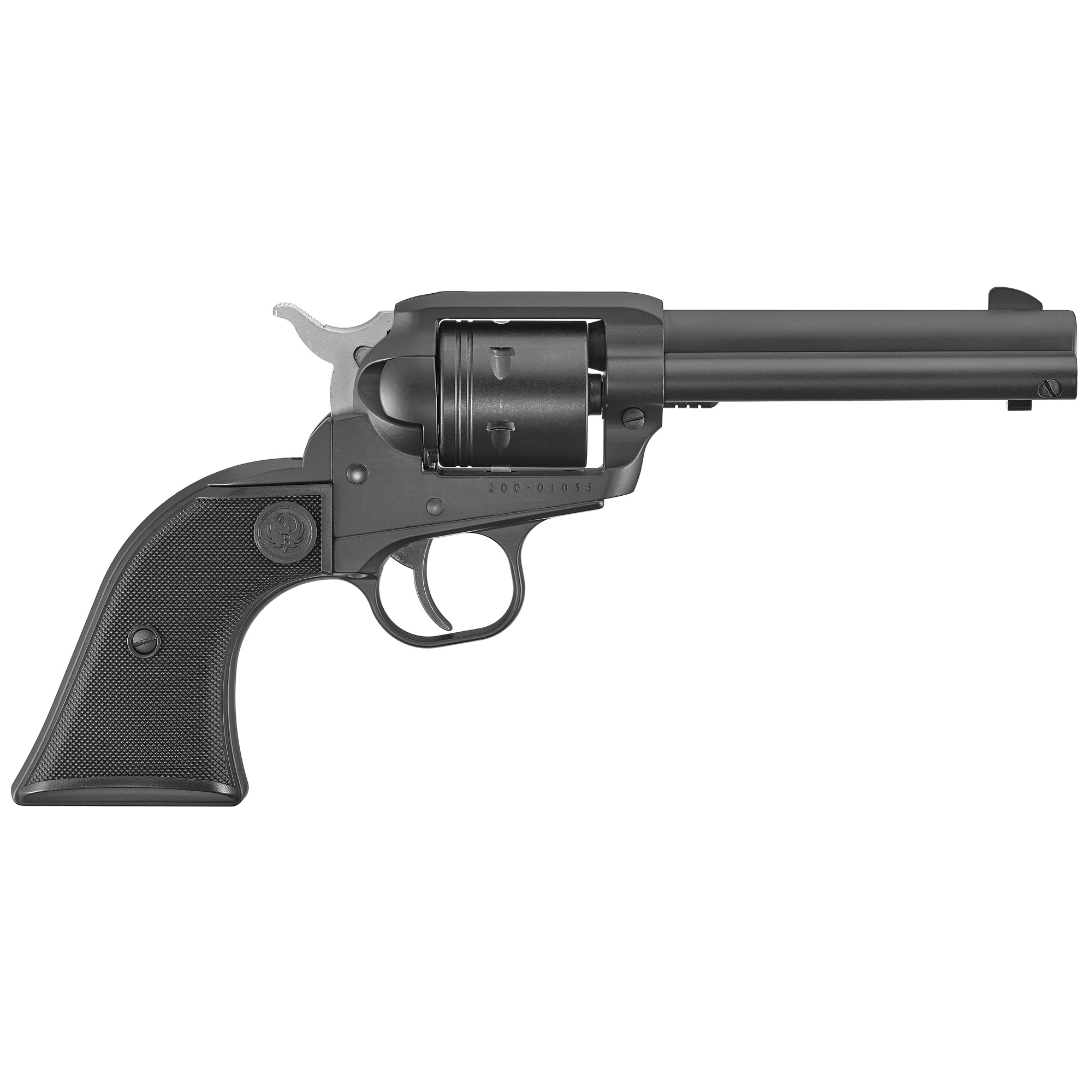 RUGER WRANGLER SINGLE ACTION REVOLVER 22LR 4.62" 6RD BLK