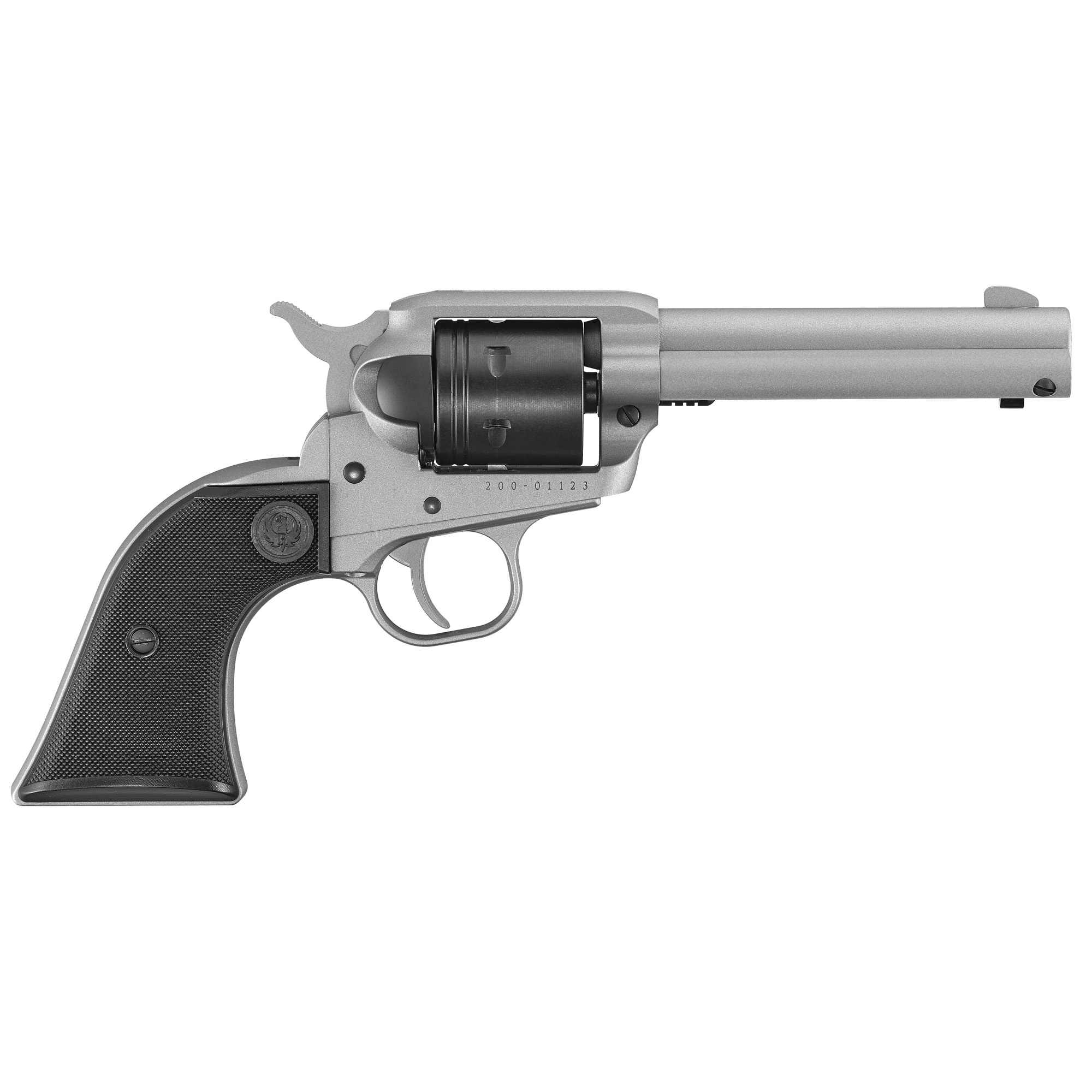 RUGER WRANGLER SINGLE ACTION REVOLVER 22LR 4.62" 6RD SIL