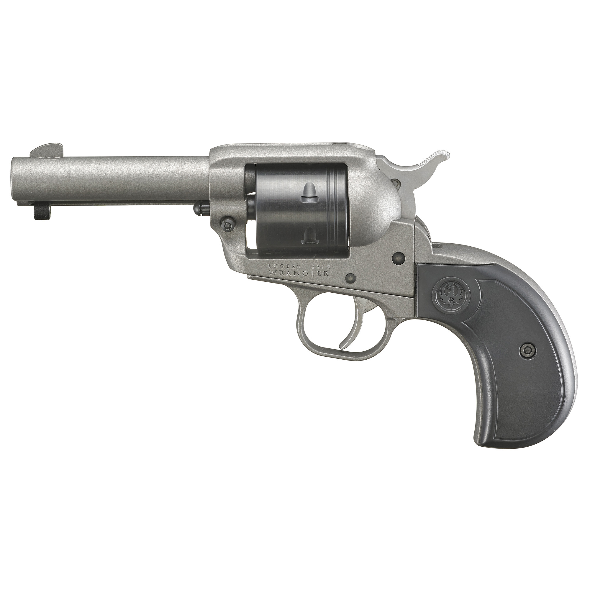 RUGER WRANGLER SINGLE ACTION REVOLVER BH 22LR 3.75" 6RD SLV