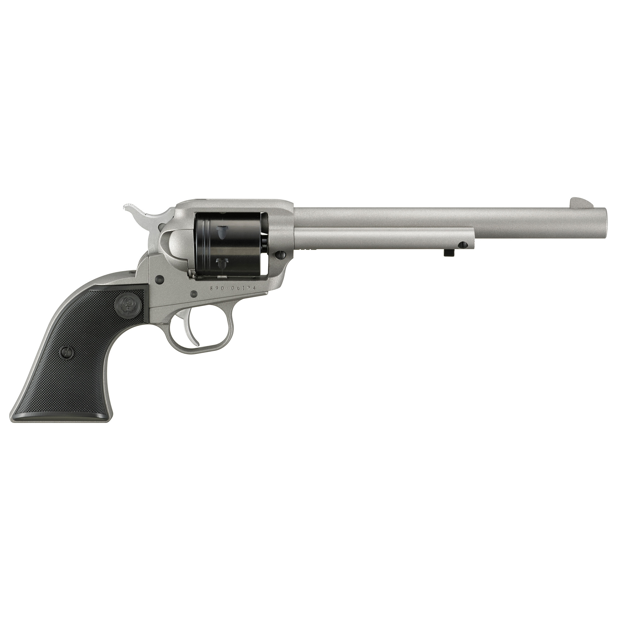 RUGER WRANGLER SINGLE ACTION REVOLVER 22LR 7.5" 6RD SILVER