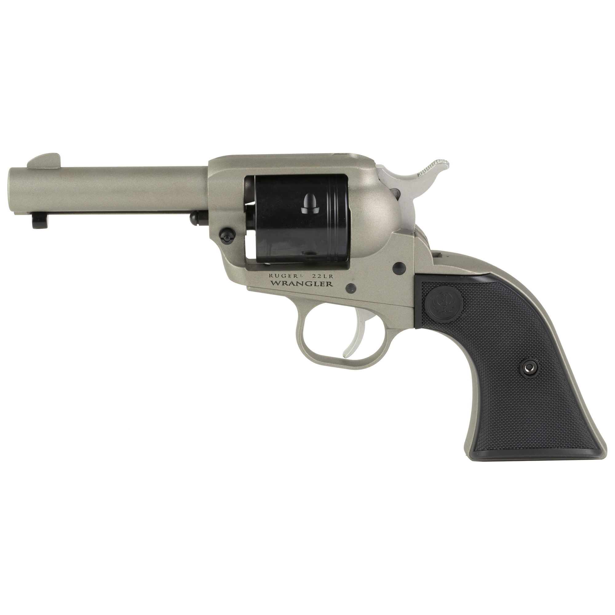 RUGER WRANGLER SINGLE ACTION REVOLVER 22LR 3.75 6RD SLV