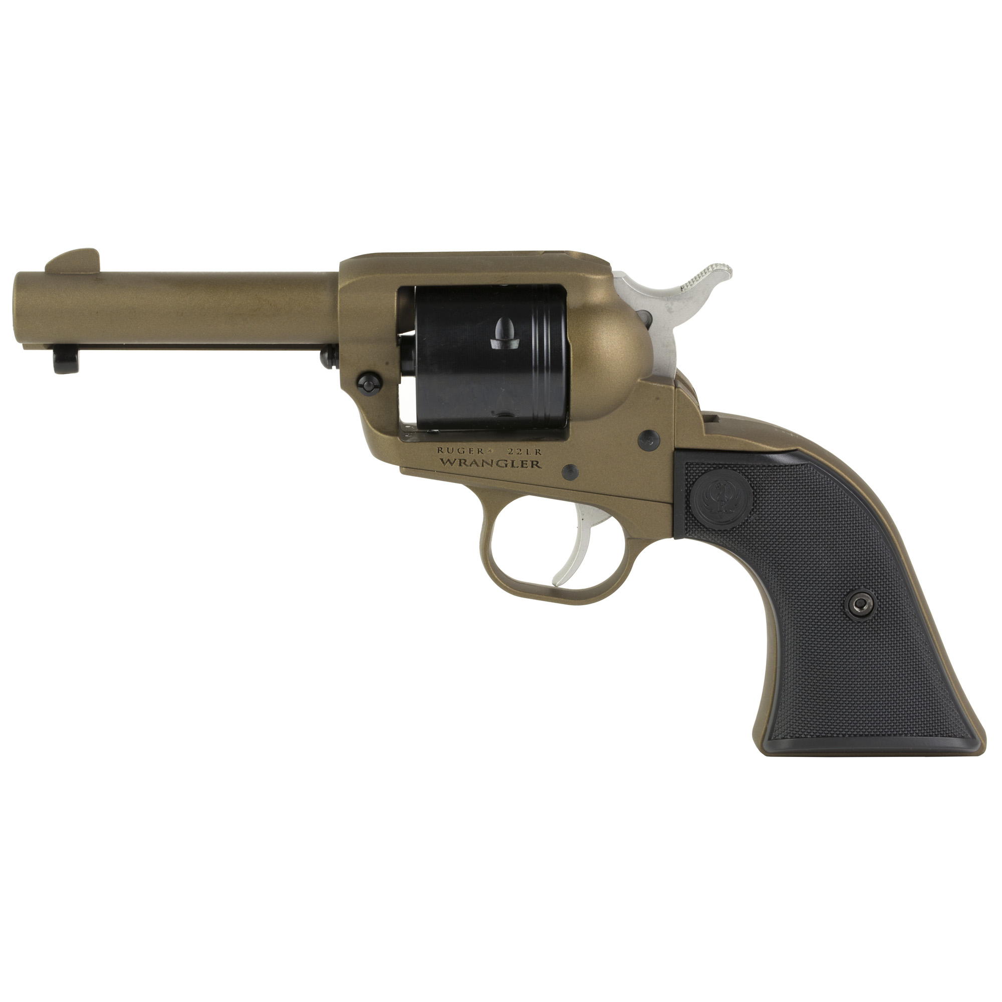 RUGER WRANGLER SINGLE ACTION REVOLVER 22LR 3.75 6RD BRNTBRZ