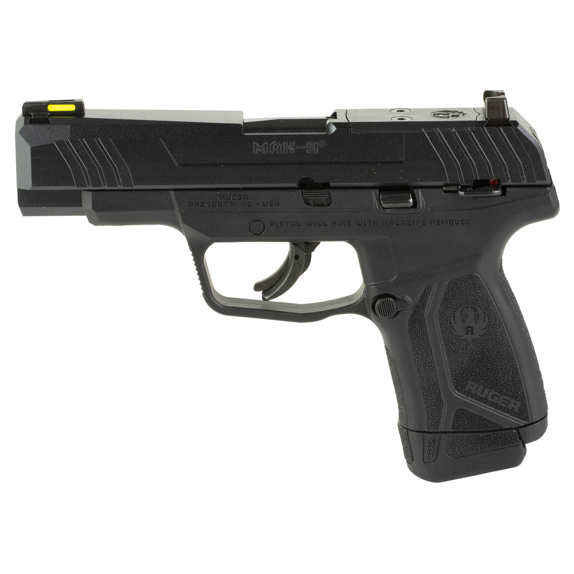 RUGER MAX-9 Sub-compact PISTOL 9MM 4" 12RD TS BLK