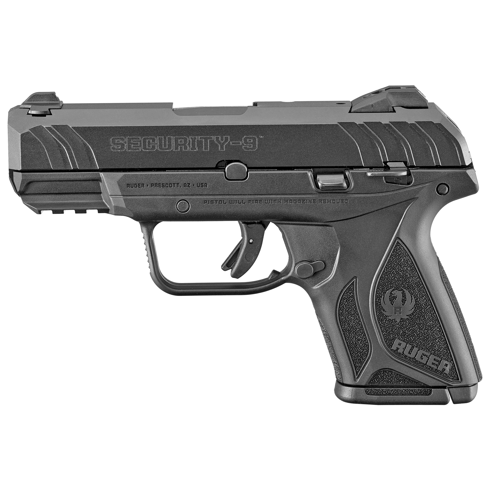 RUGER Security-9 9MM Compact Pistol 3.4" BLK 10RD