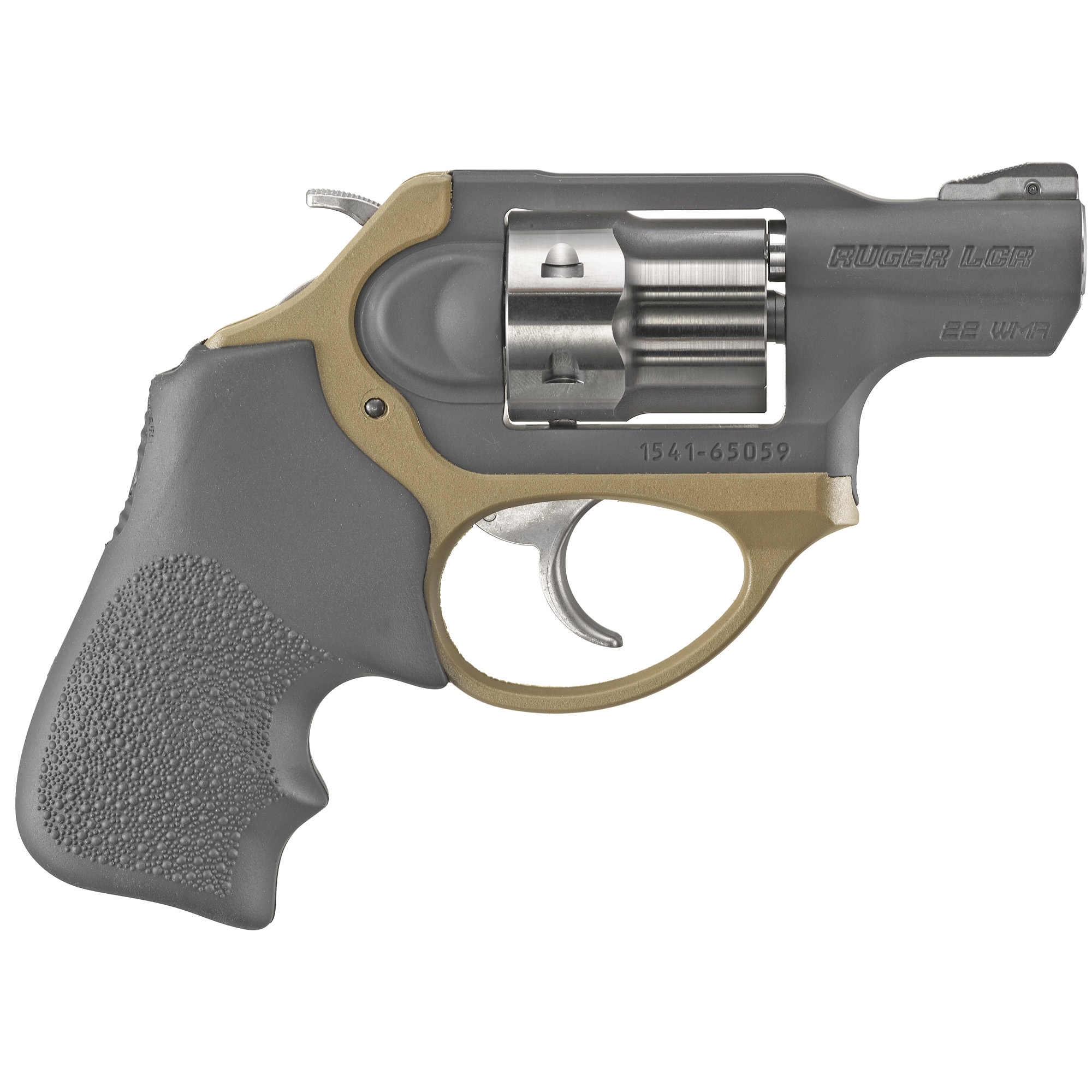 RUGER Double Action Revolver LCRX 22WMR 1.87" BLK/FDE 6RD