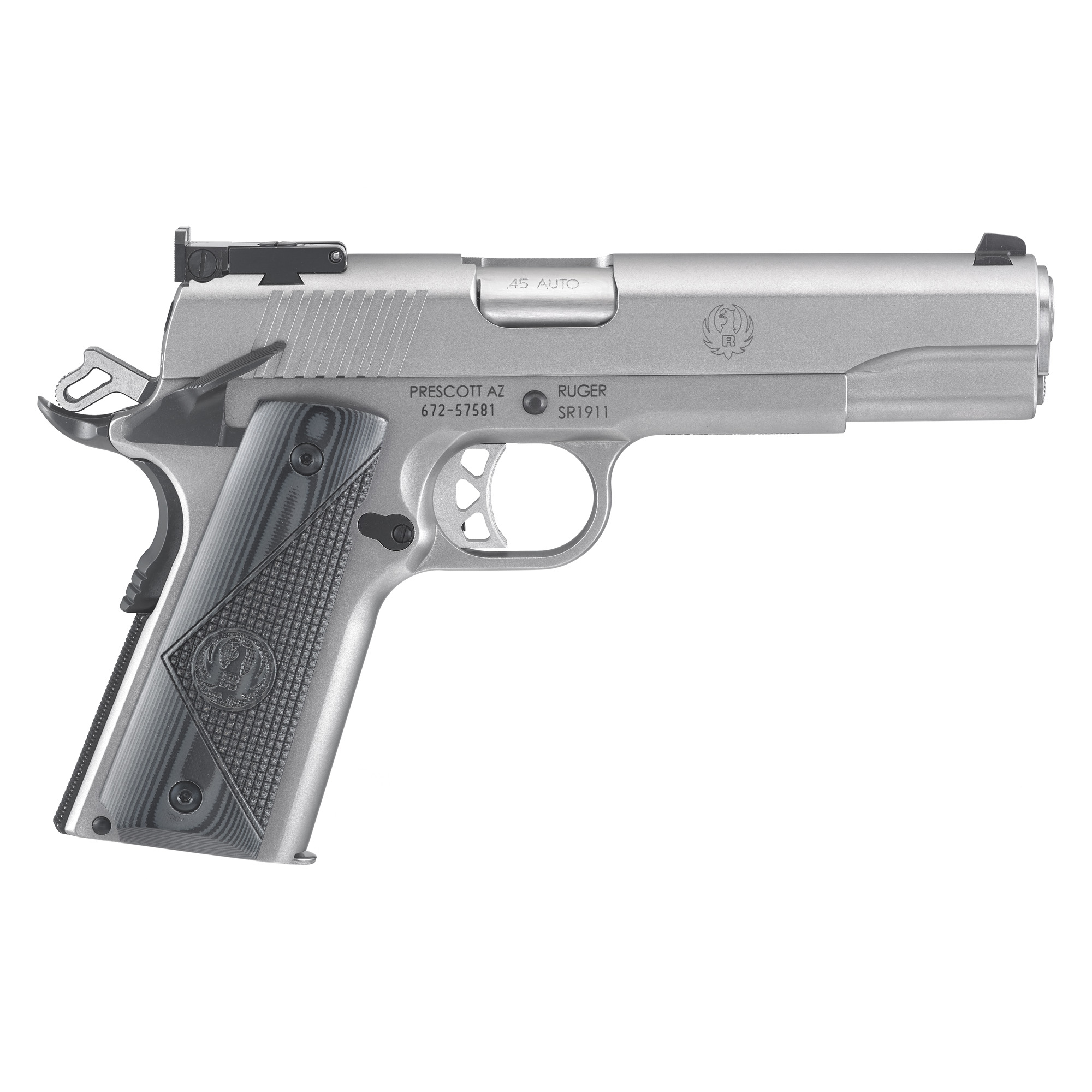 RUGER SR1911 Semi-Auto Pistol TRGT 45ACP 5" STS 8RD