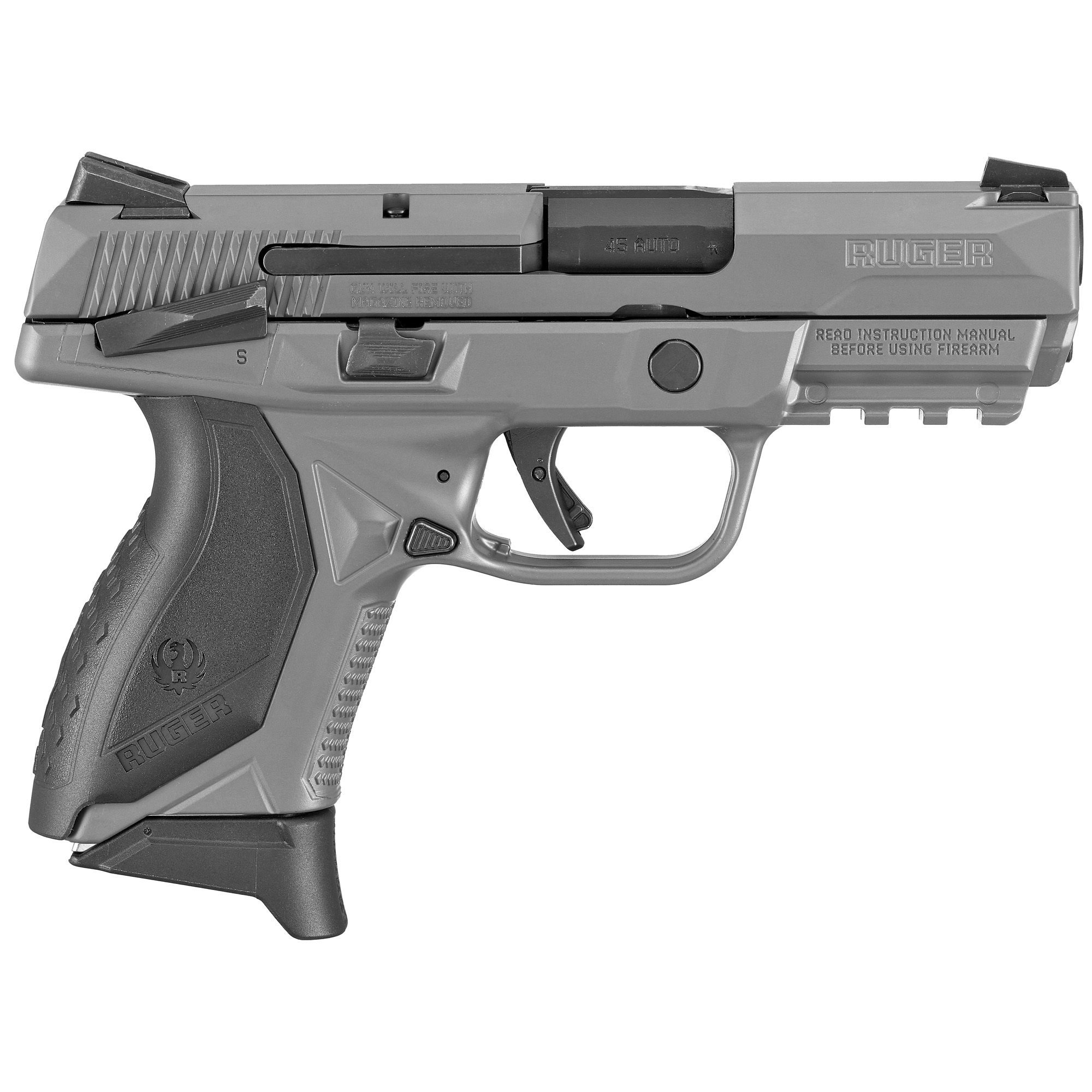 RUGER AMERICAN FULL SIZE PISTOL 45ACP 3.7" GRY 7RD TS