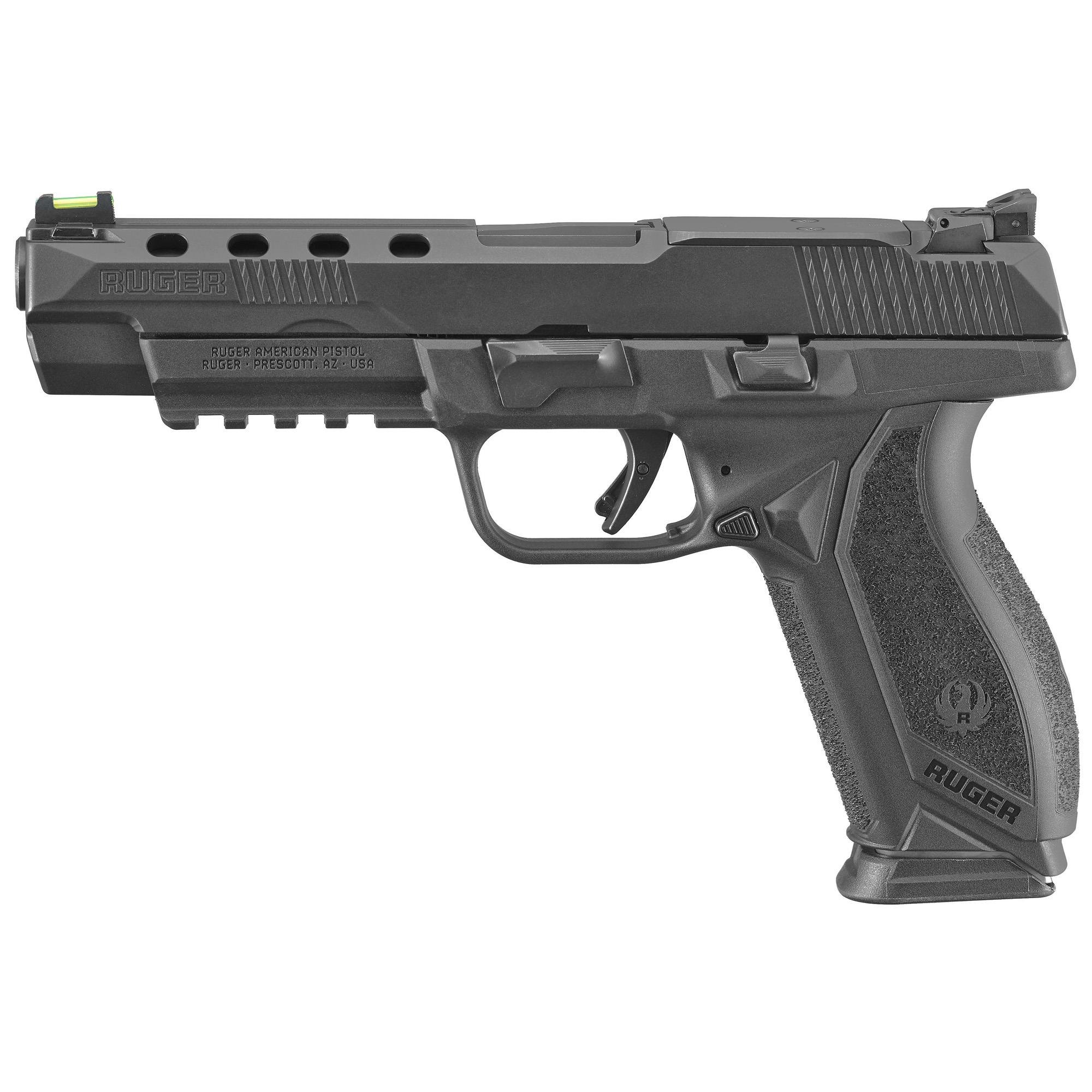 RUGER AMERICAN FULL SIZE PISTOL 9MM 5" COMP 17RD BLK