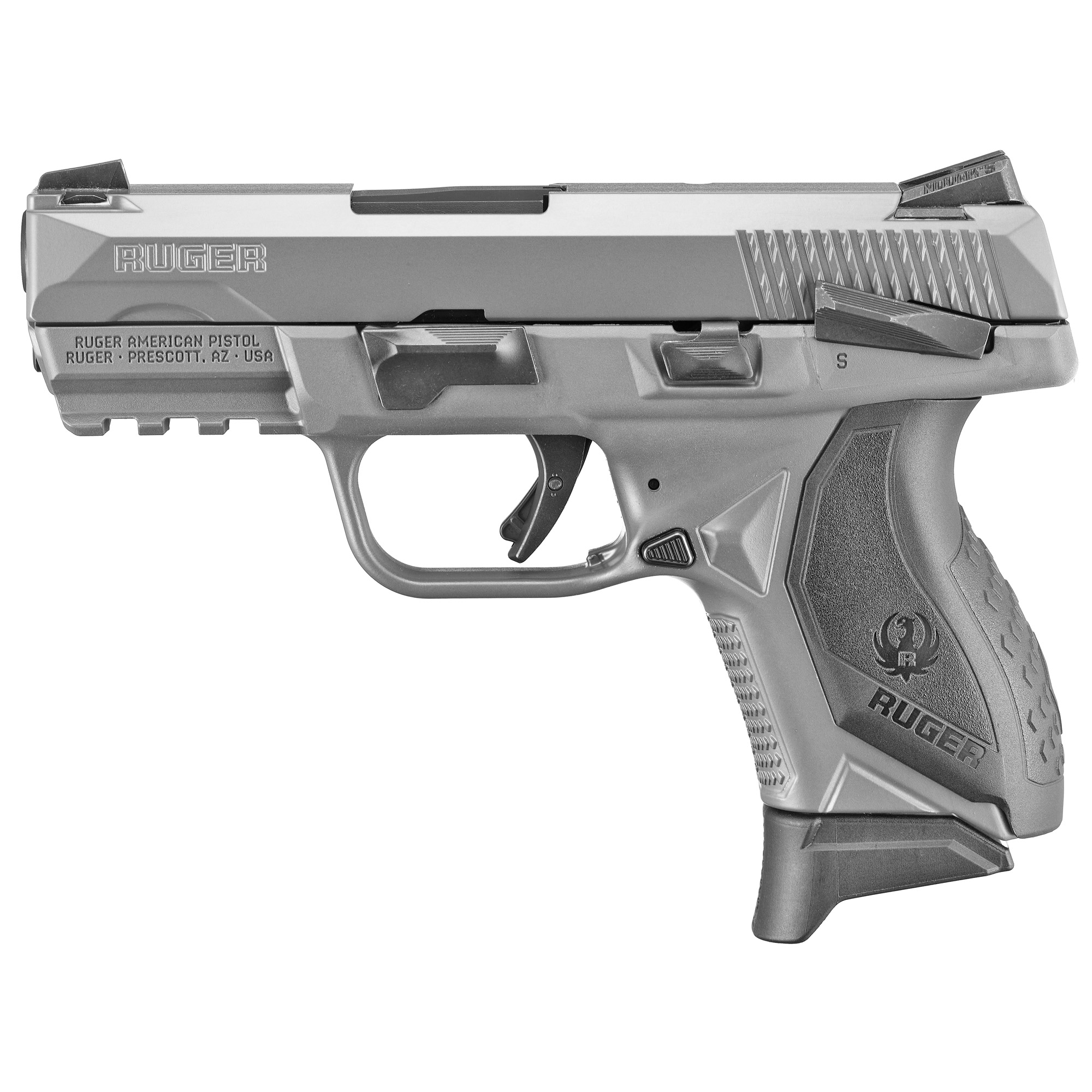 RUGER AMERICAN FULL SIZE PISTOL 9MM 3.55" 17RD GRY