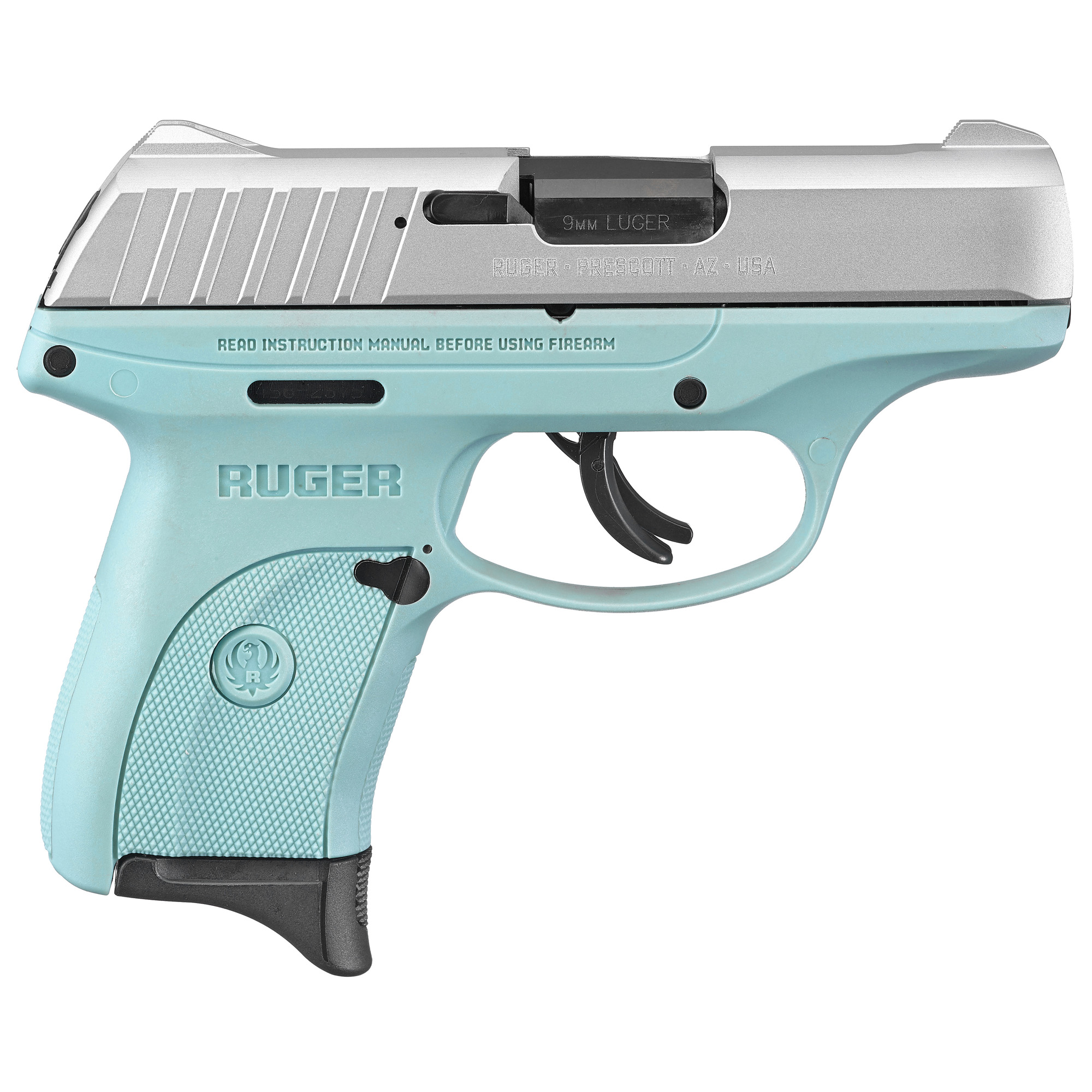 RUGER COMPACT POLYMER FRAME PISTOL EC9S 9MM 3.1" TURQ 7RD
