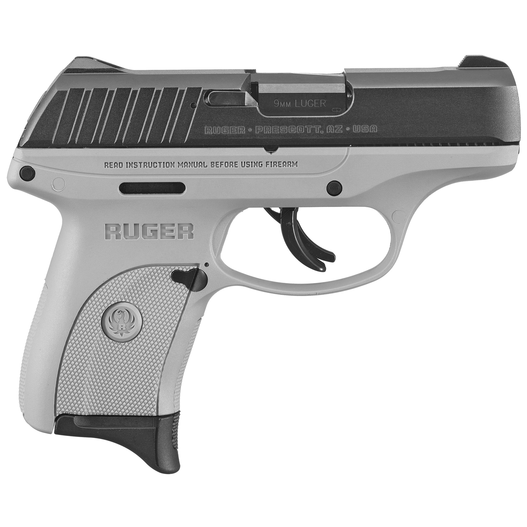 RUGER COMPACT POLYMER FRAME PISTOL EC9S 9MM 3.1" GRY 7RD