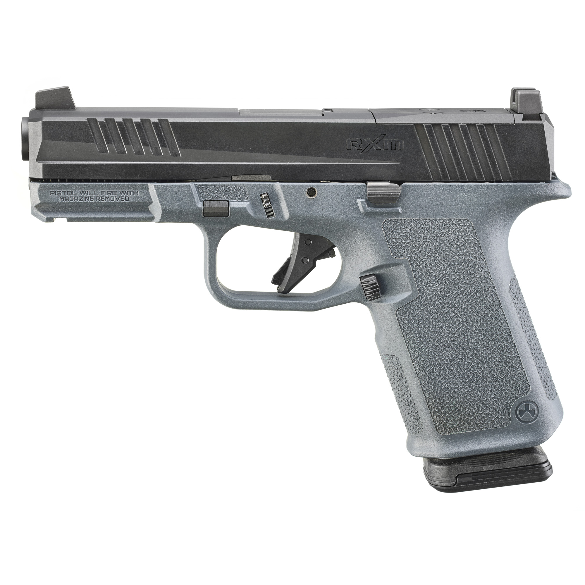 RUGER FULL SIZE POLYMER FRAME PISTOL RXM 9MM 15RDS OR NS GRAY