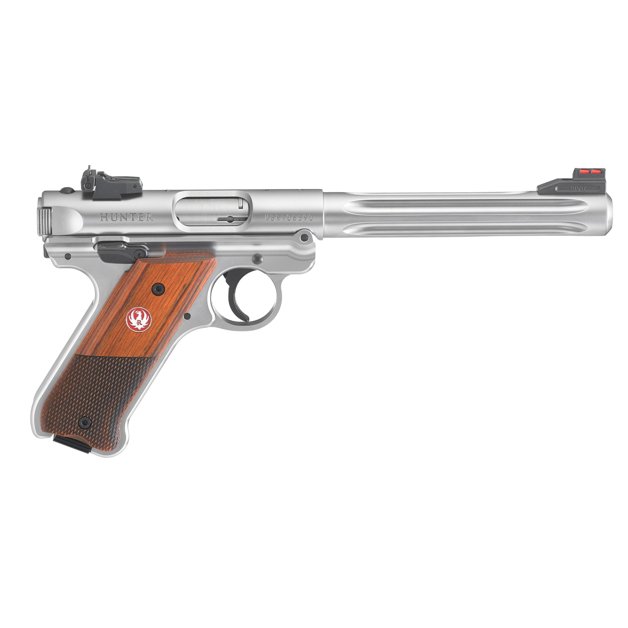 RUGER Semi-Auto PISTOL Mark IV Hunter 22LR 6.9" STN 10RD
