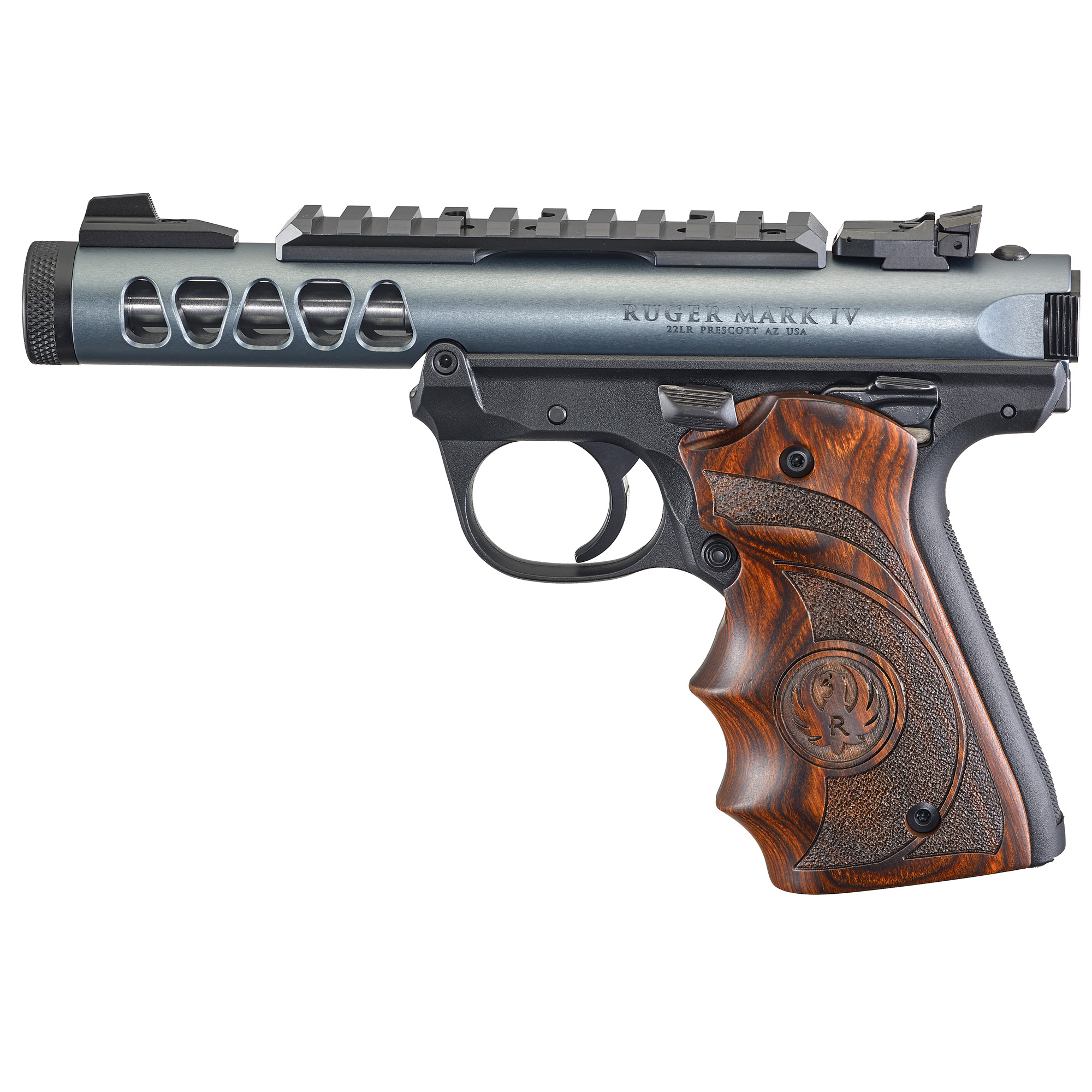 RUGER Mark IV LITE Semi-Auto Pistol 22LR 4.4" GRY WD