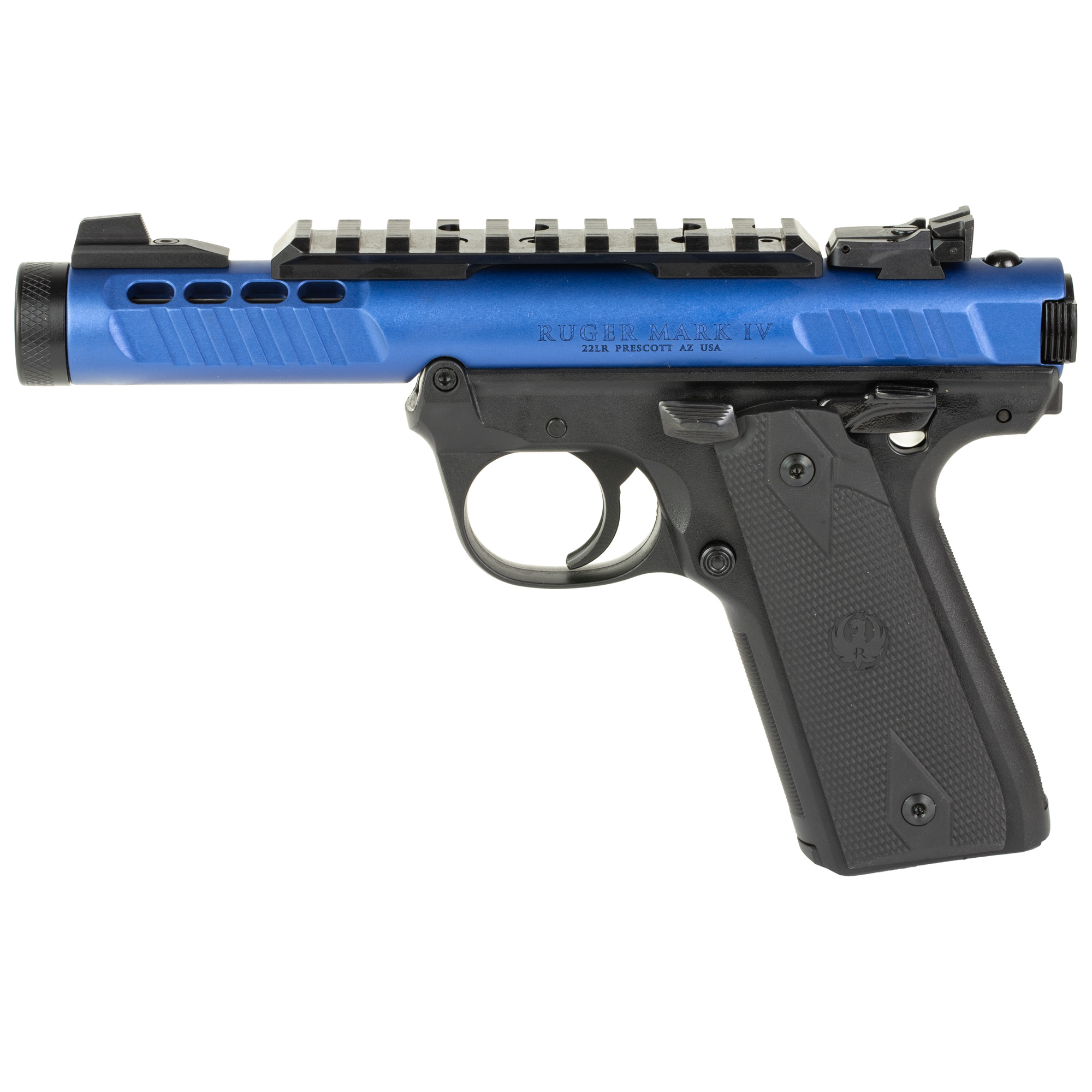 RUGER Mark IV LITE Semi-Auto Pistol 22LR 4.4" BLU 10RD