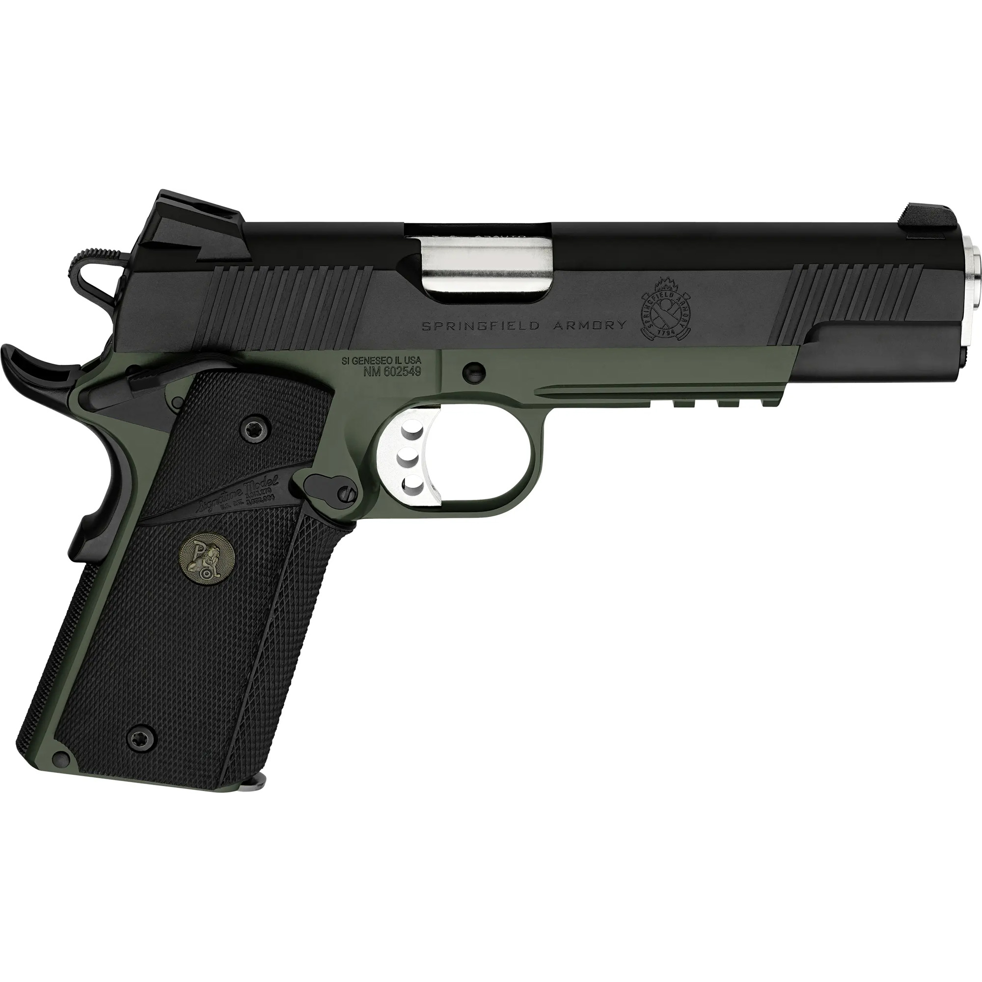 SPRINGFIELD 45ACP FULL SIZE PISTOL MARINE CORPS OPERATOR BLK/OD CA