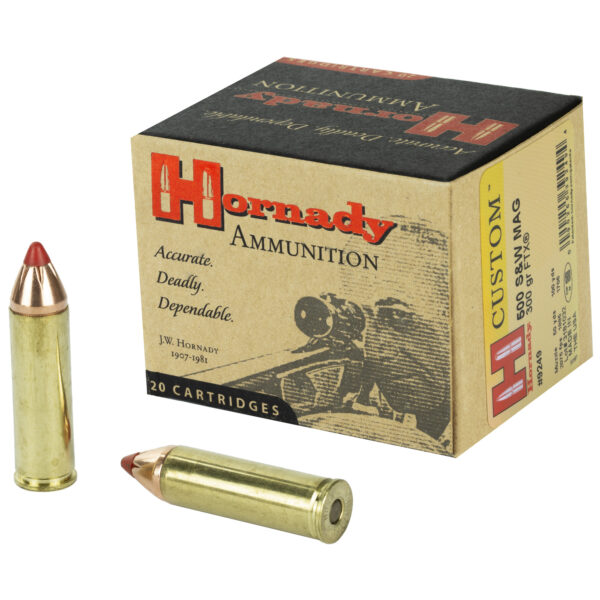 HORNADY CUSTOM 500 S&W 300 GRAIN FTX 20 ROUND BOX