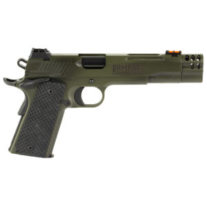 KIMBER AMERICA RAMPART 1911 FULL SIZE 45ACP PISTOL 5" BARREL OD GREEN WITH COMPENSATOR 8 ROUND MAGAZINE