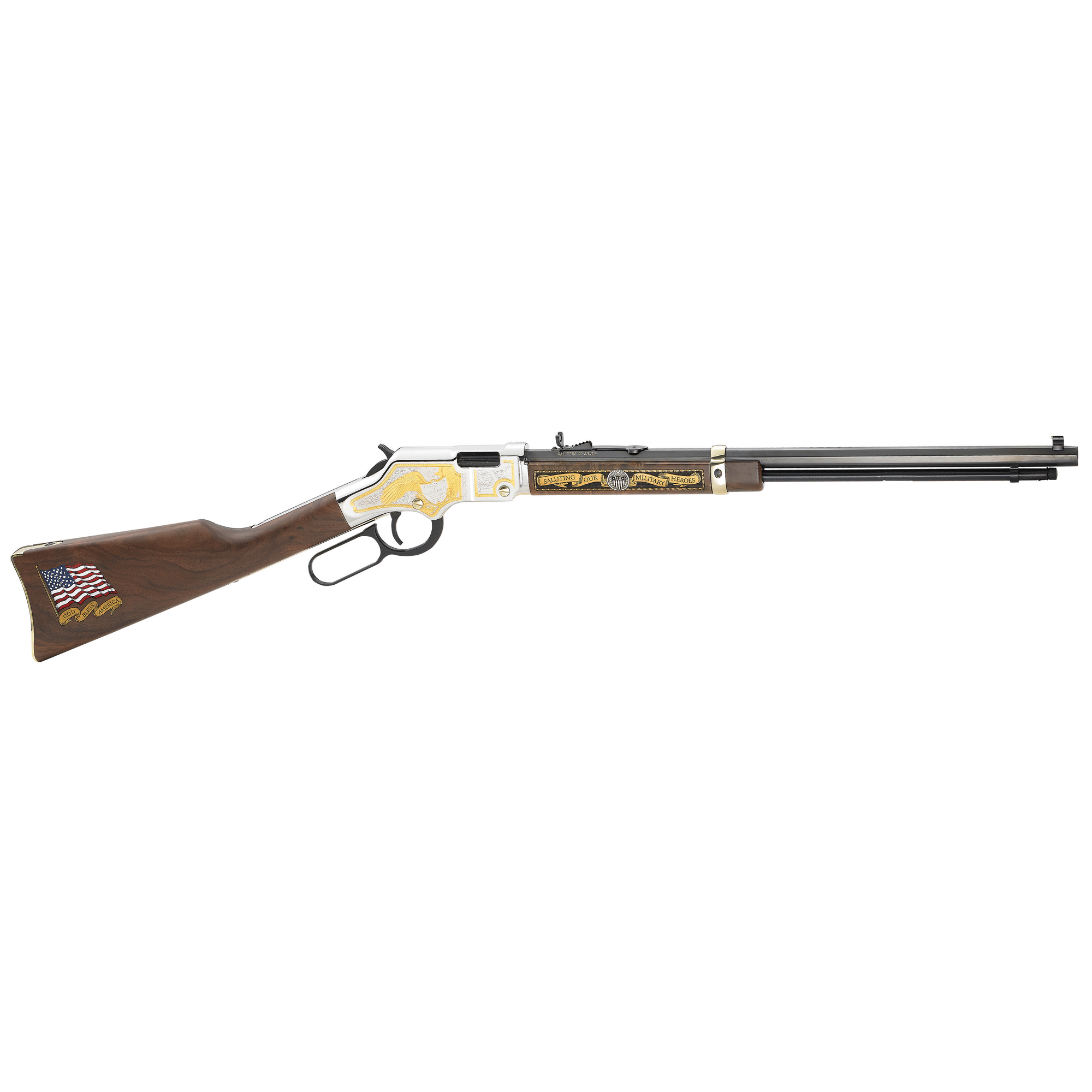 Henry Repeating Arms Lever Action Rifle GOLDEN BOY MILITARY 22LR 20"