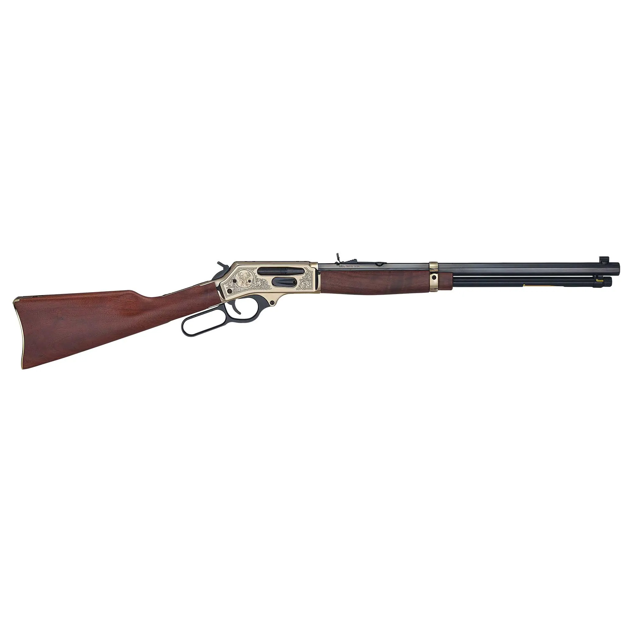 Henry Repeating Arms Lever Action Rifle BRASS WLDLIFE 30-30 20" SIDE