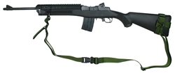 Ruger Mini-14 / 30 Equipped with Amega Ranges Handguard and Sling Mount Raptor 2 Point Sling