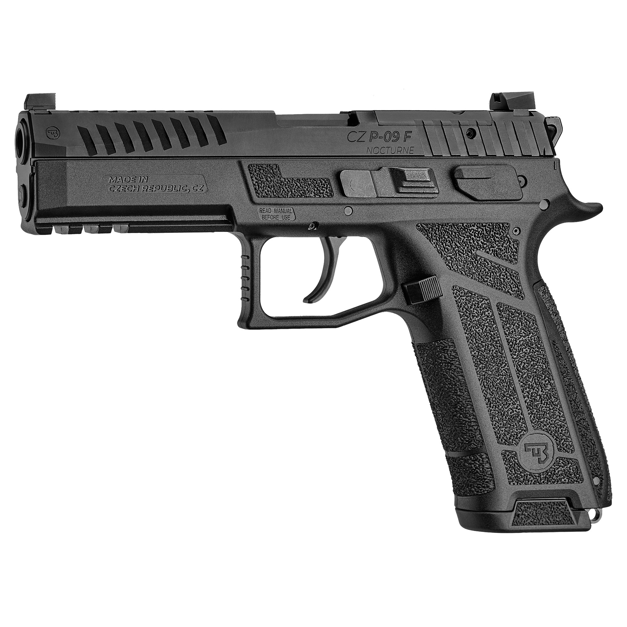 CZ P-09F NOCTURNE 9MM Full size Pistol 10RD Black