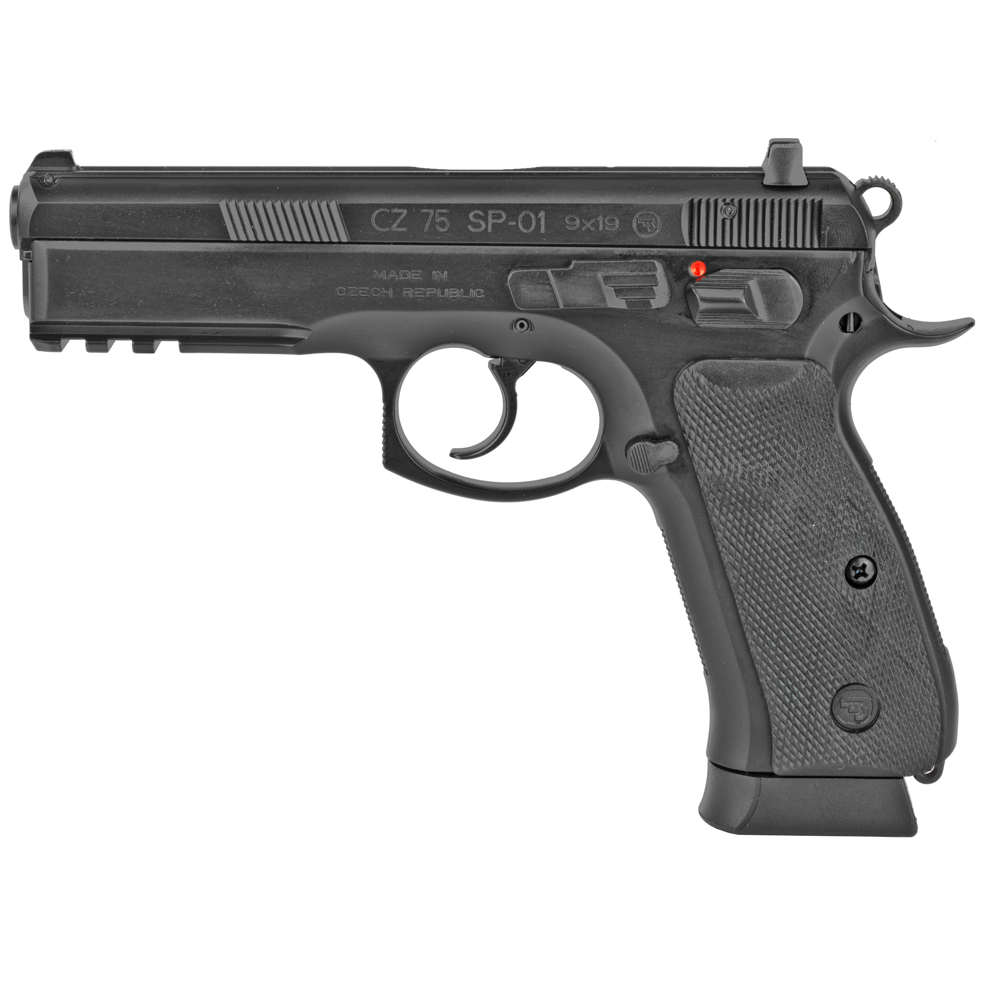 CZ 75 SP-01 9MM Full size Pistol 4.6" Cold Hammer Forged Barrel Black 10RD