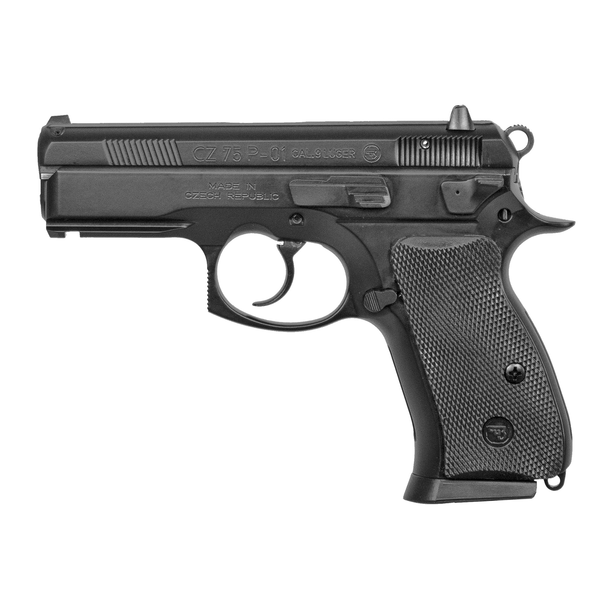 CZ 75 P01 9MM Compact Pistol 3.7" ALLOY Black 10RD