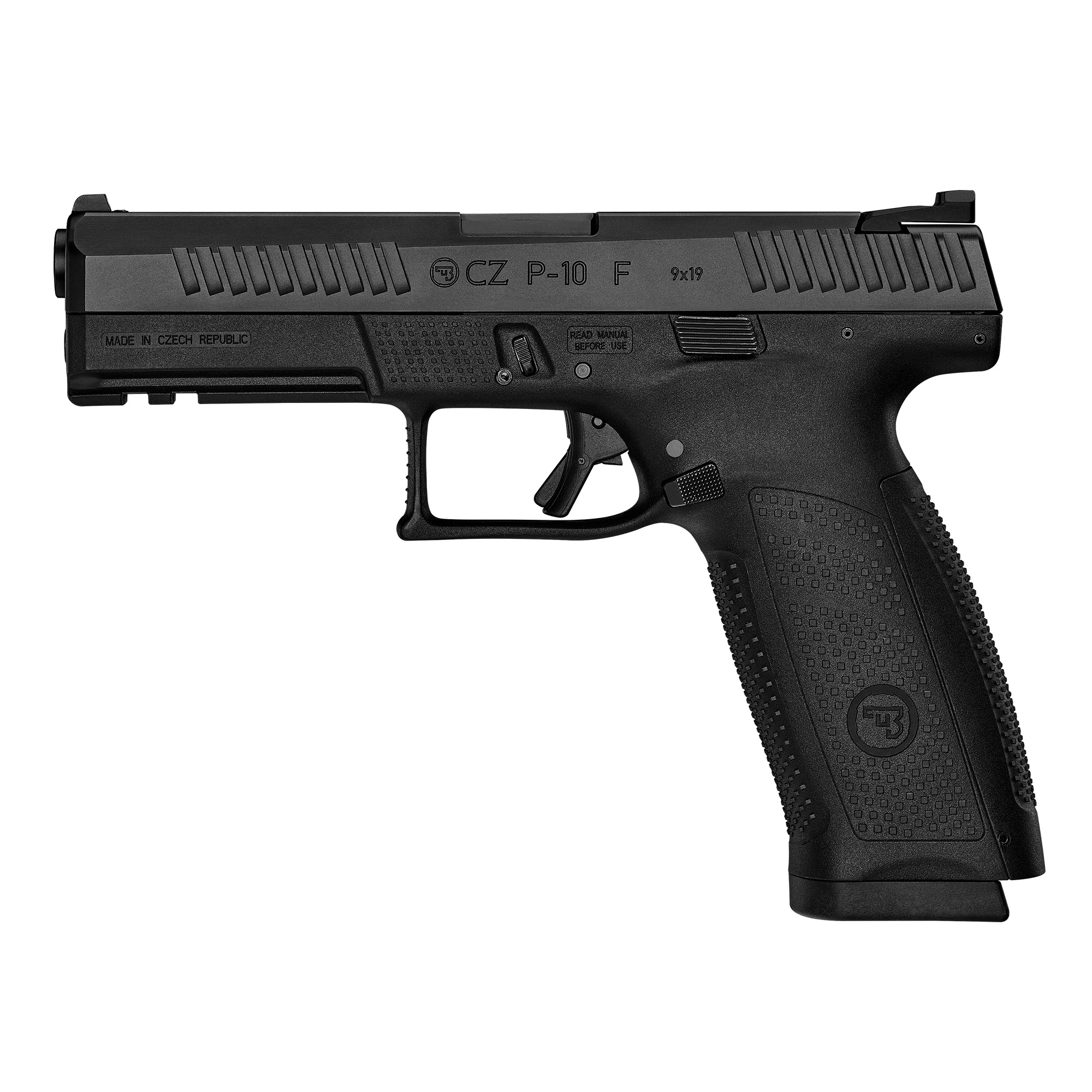 CZ P-10F 9MM Full size Pistol 4.5" Black 10RD Optics Ready