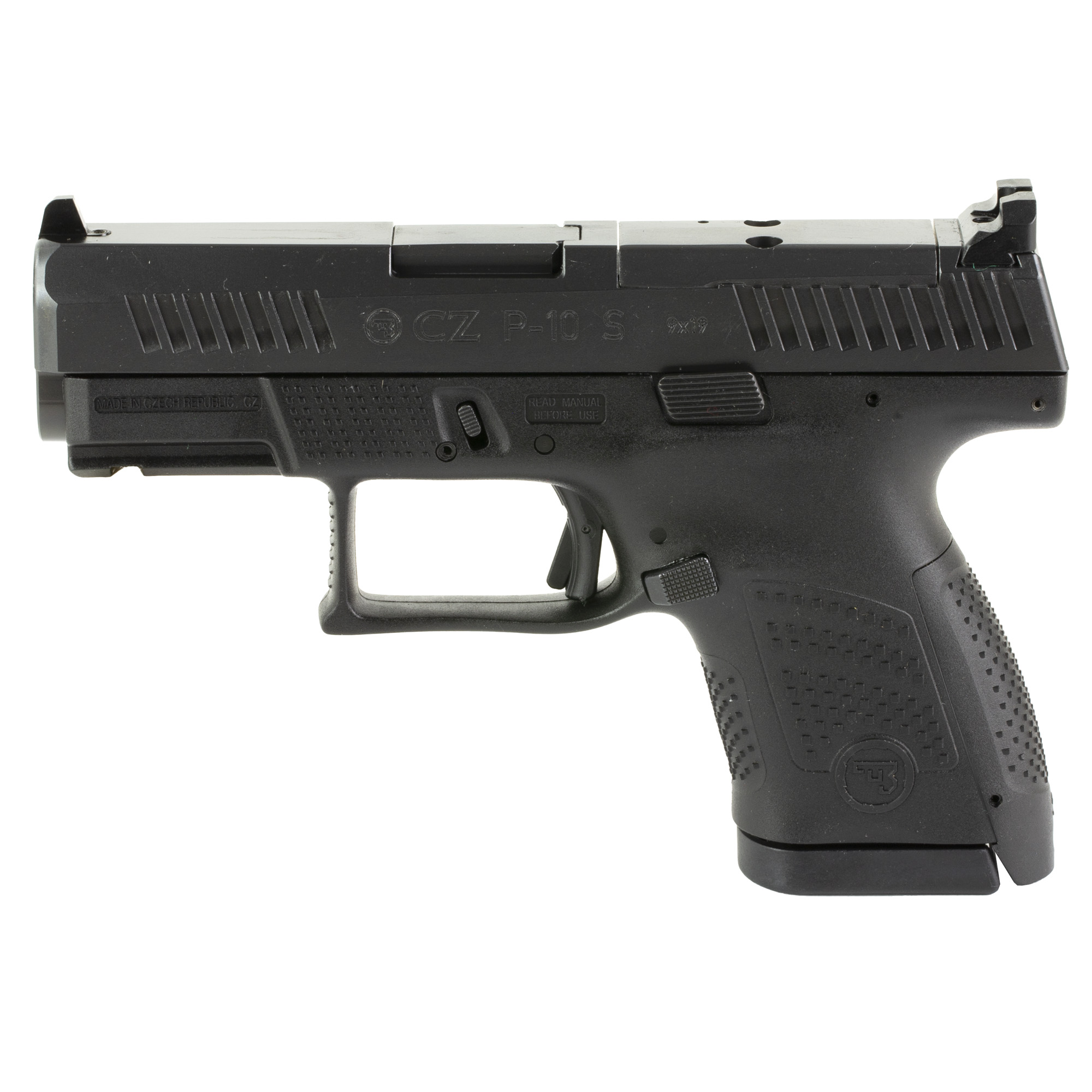 CZ P-10S 9MM Sub-Compact Pistol 3.5" Optics Ready Black 10RD