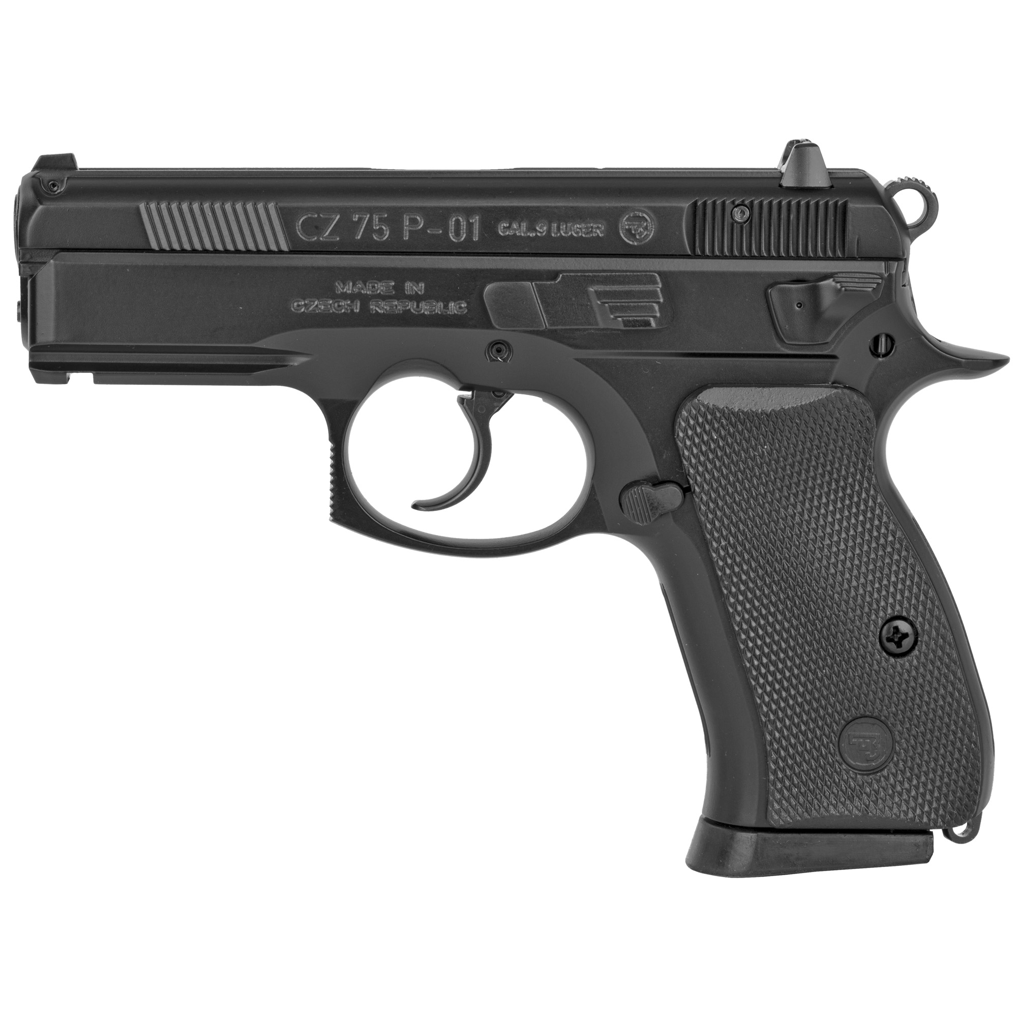CZ 75 P-01 9MM Compact Pistol 3.75" Barrel Black 15RD
