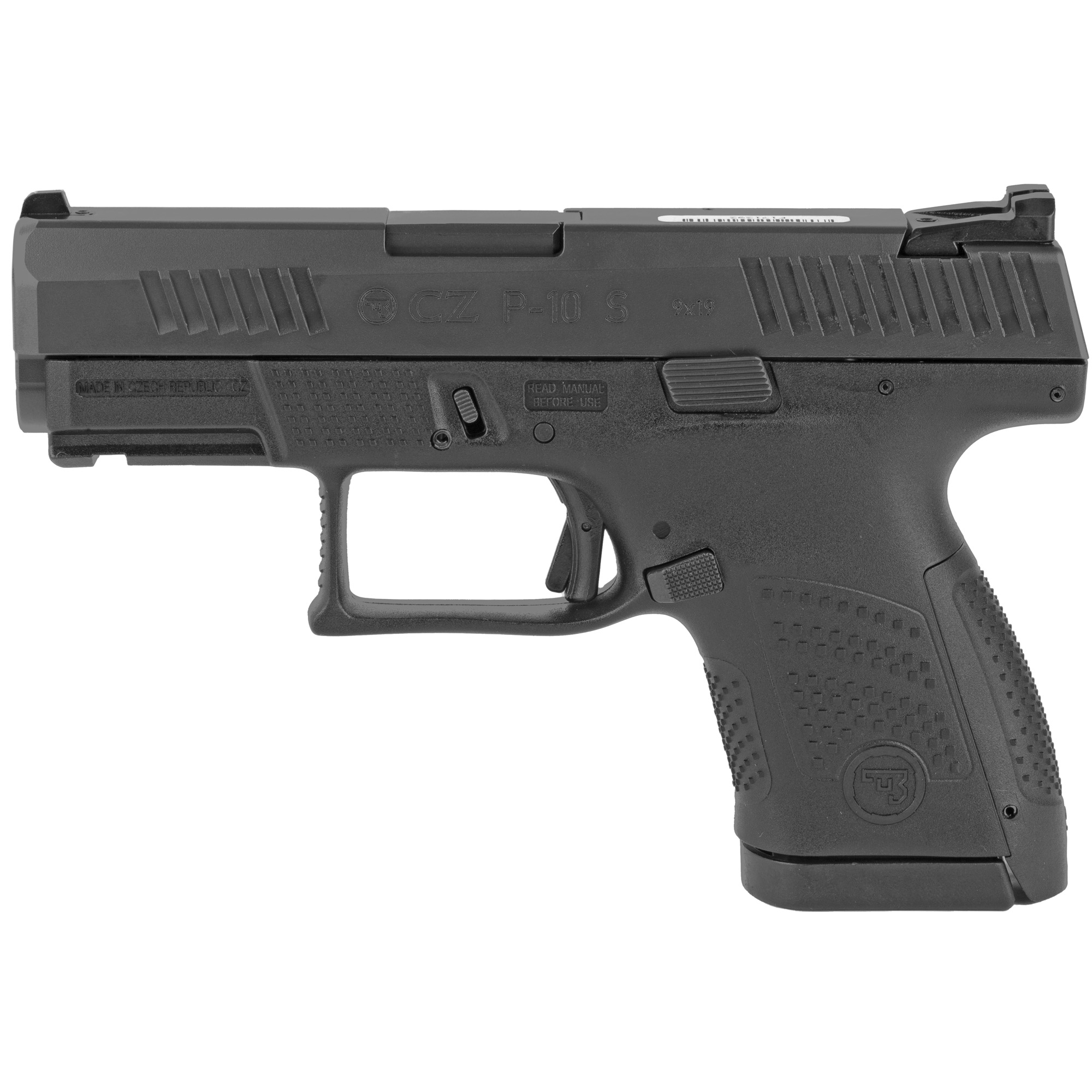 CZ P-10S 9MM Sub-Compact Pistol 3.5" Black 12RD