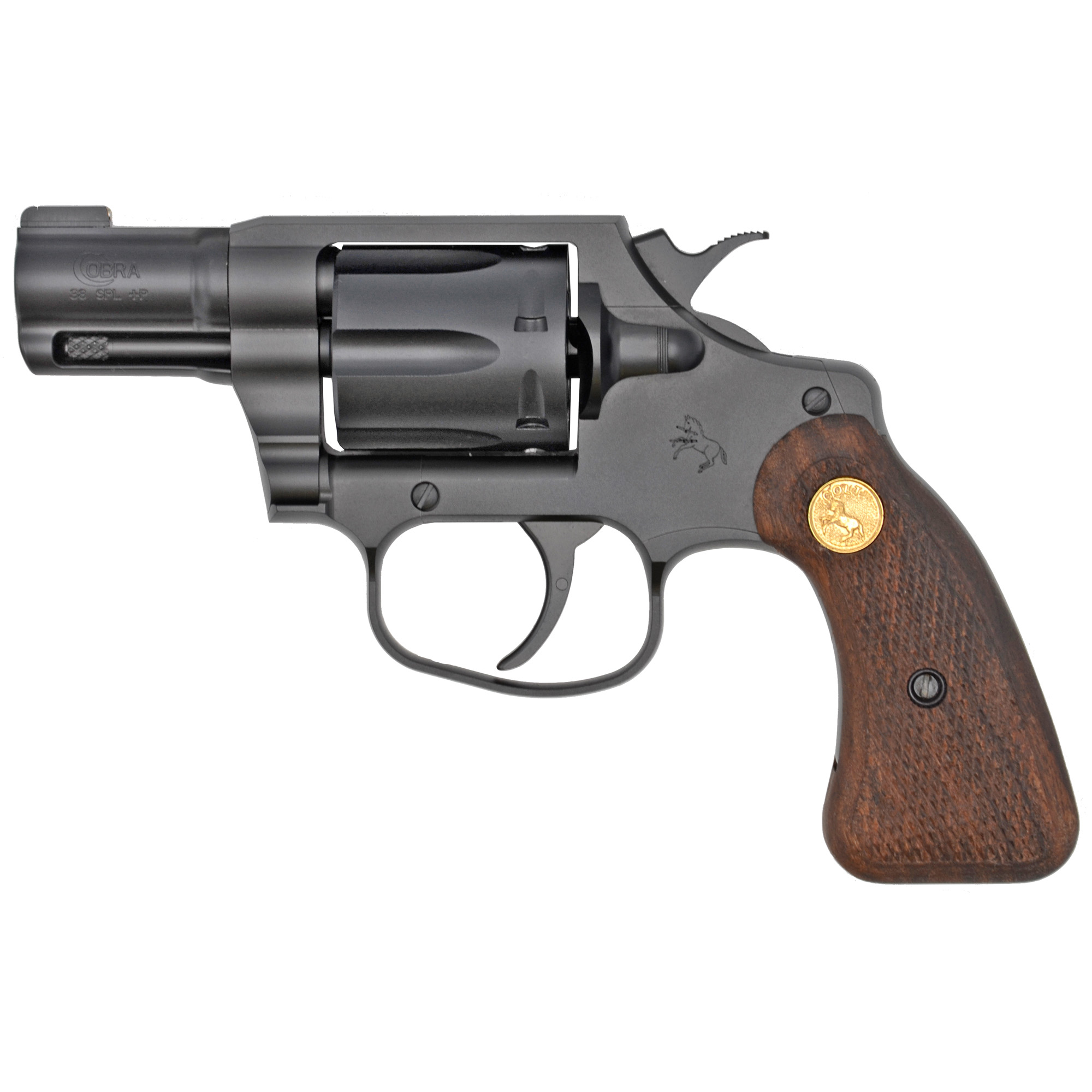 Colt Cobra Special Revolver 38 Special 2" Barrel Steel Black PVD Finish Retro Wood Grips Brass Bead Front Sight 6 RD