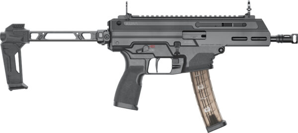 SPRINGFIELD KUNA 9MM PISTOL-CARBINE WITH 6” THREADED BARREL STRIKE INDUSTRIES FSA- FIRSTLINE FOLDING STOCK FLIP UP SIGHTS 2 MAGAZINES 30 ROUNDS