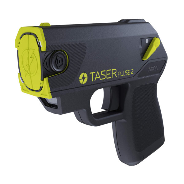 TASER PULSE 2 SELF DEFENSE KIT BLACK-YELLOW WITH 2 LIVE CARTRIDGES PRACTICE TARGET SOFT CARRY SLEEVE & HARD CARRY CASE