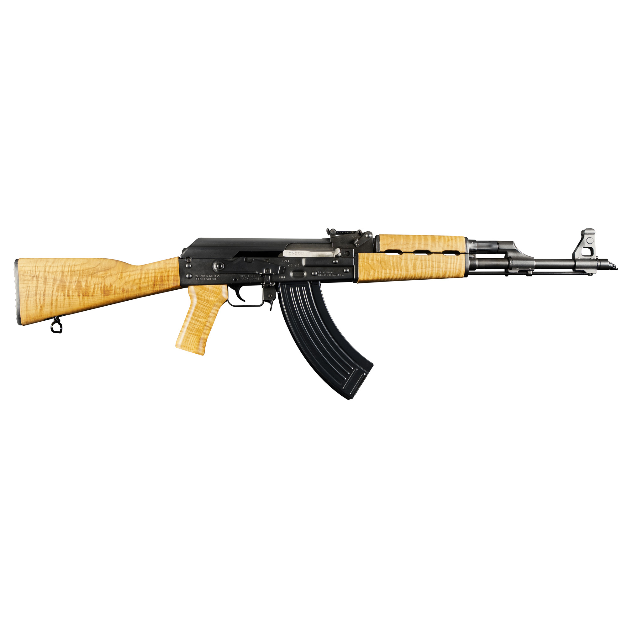Zastava ZPAPM70 Semi-automatic 7.62X39 16.3" Blue Right Hand Chrome Lined 30Rd Matte Light Maple