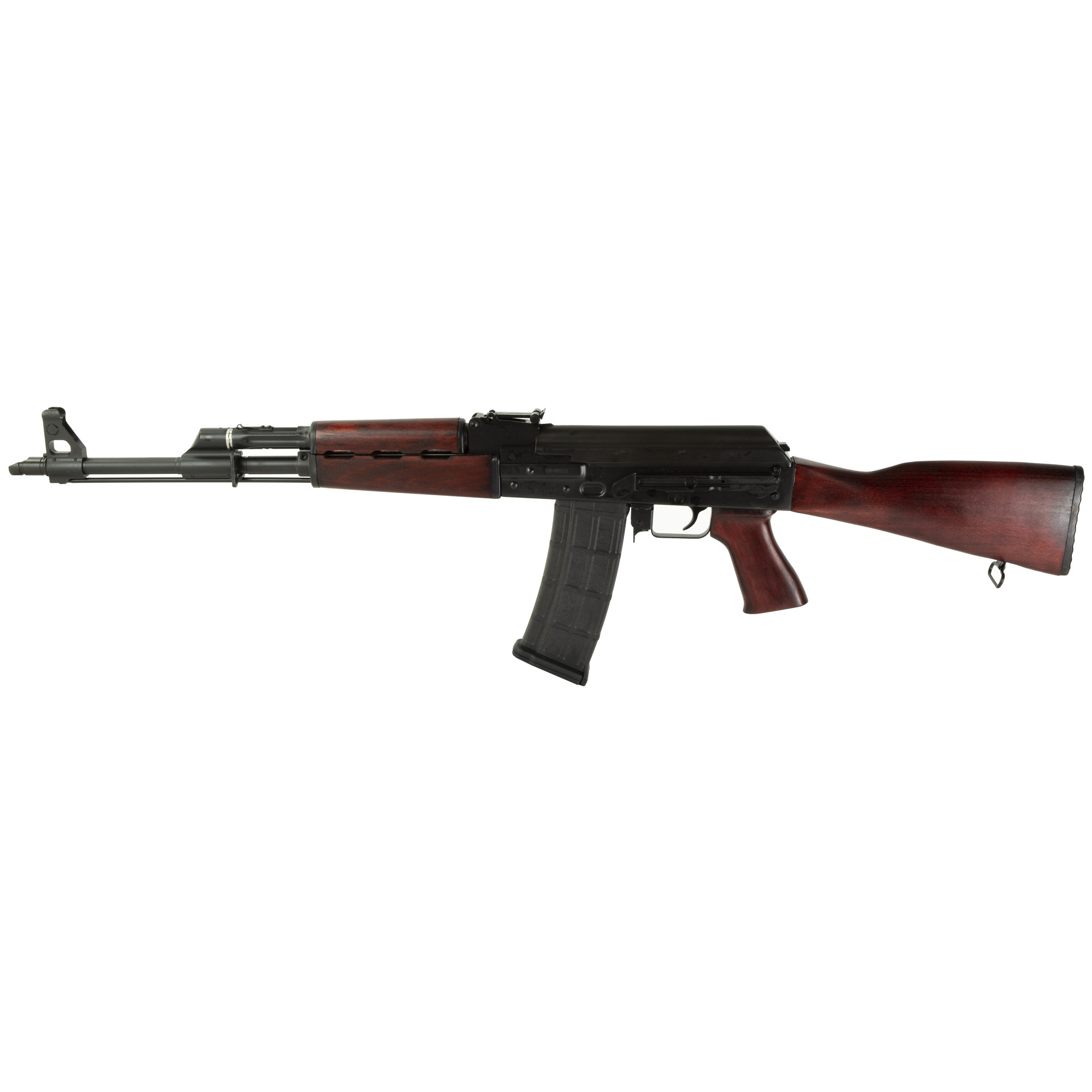 Zastava M90 Semi-automatic Rifle 556NATO 18.25" Barrel Chrome Lined Matte Finish Black Serbian Red Wood Stock Set 30 Rounds